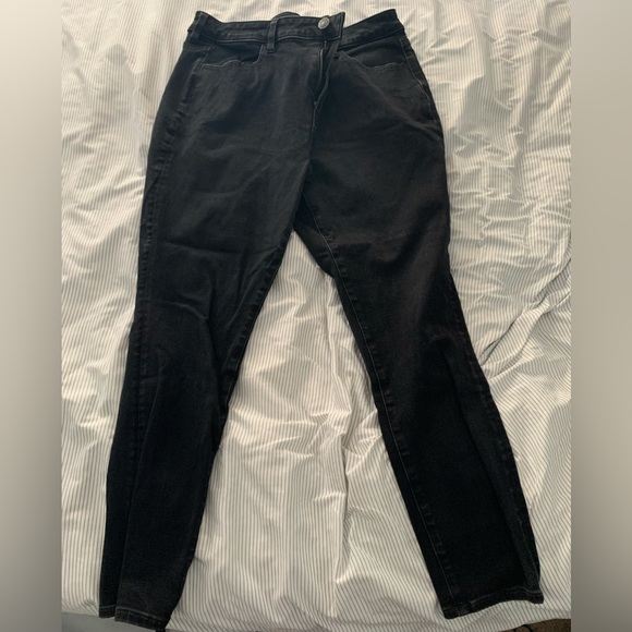 American Eagle Black High Rise Dream Jegging Skinny Jean - Picture 2 of 7